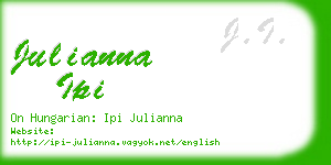 julianna ipi business card
